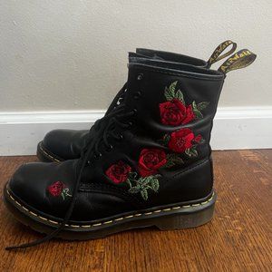Doc Marten Floral (Rose) Boots Size 9